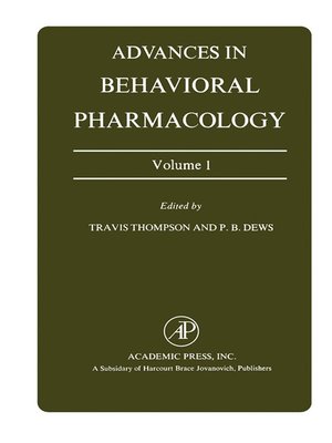cover image of Advances in Behavioral Pharmacology, Volume 1